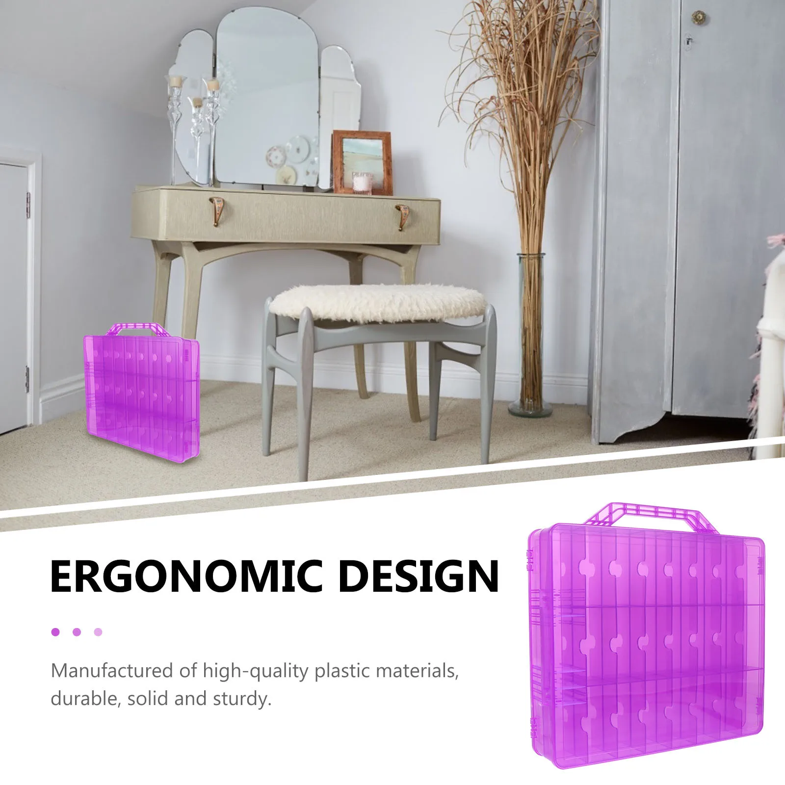 1Pcs Nail Polish Organizing Box Sturdy Plastic Nail Art Tool Box Detachable Compartments Portable Manicure Supplies Storage Case
1Pcs Nail Polish Organizing Box Sturdy Plastic Nail Art Tool Box Detachable Compartments Portable Manicure Supplies Storage Case