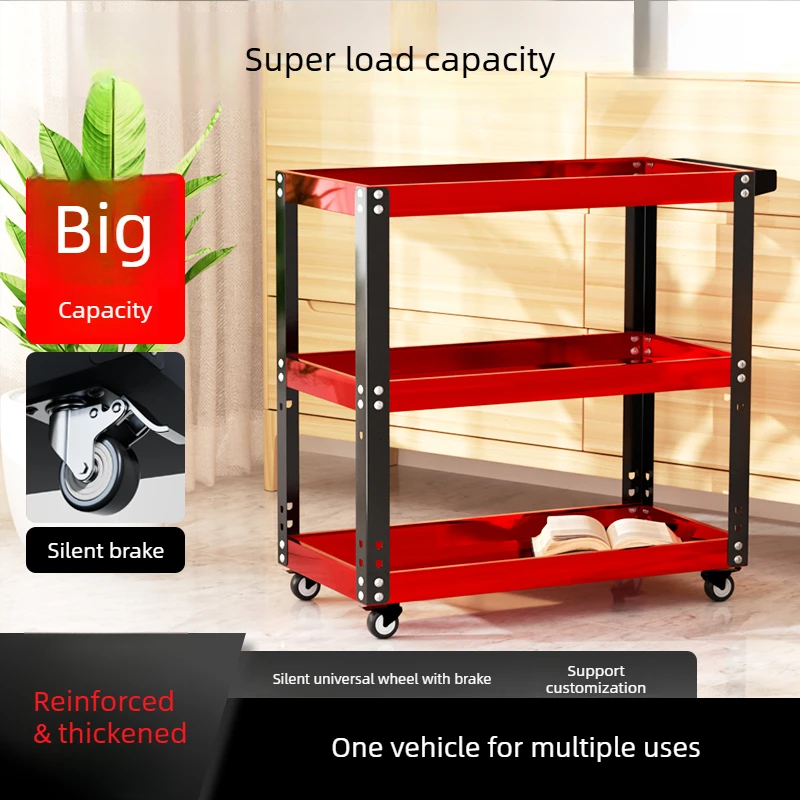 Heavy Duty 3 Tier Mobile Tool Cart with Drawers for Garage Workshop Storage
Heavy Duty 3 Tier Mobile Tool Cart with Drawers for Garage Workshop Storage