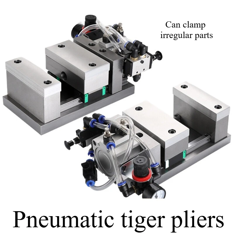 Pneumatic Vise Fixture Flat Jaw Clamp Fixed Bench Vise for Milling Machine Drilling Workholding Tool
Pneumatic Vise Fixture Flat Jaw Clamp Fixed Bench Vise for Milling Machine Drilling Workholding Tool