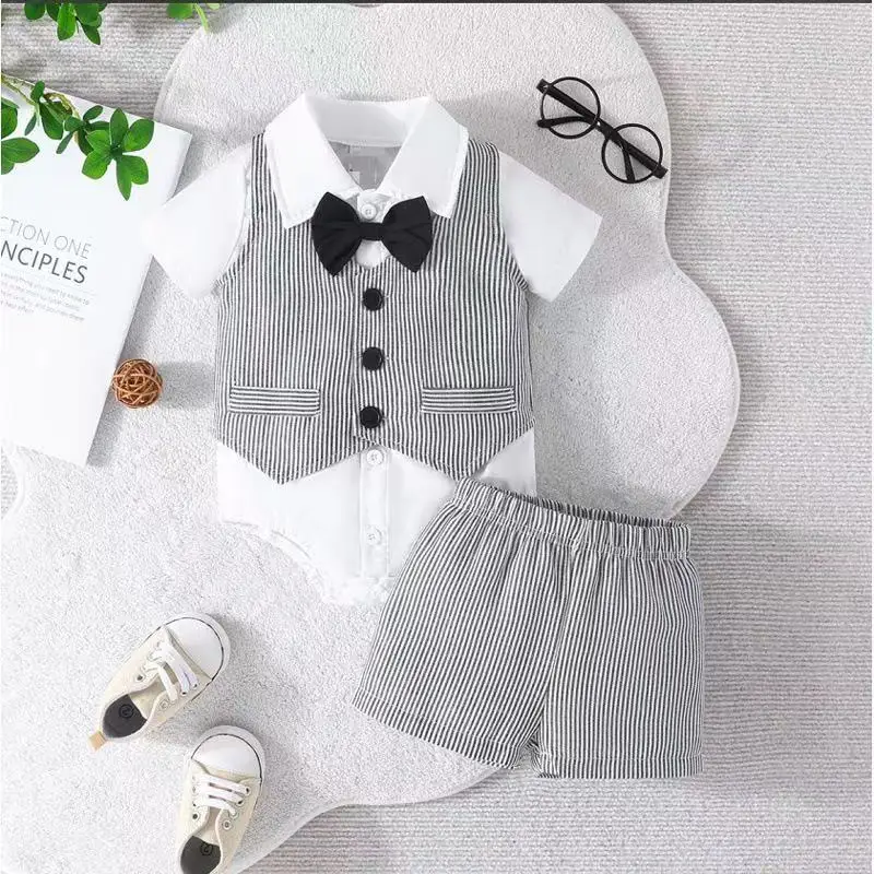 Boys' Dress Set 2025 New Children's Suit Performance Dress Baby Children's Gentleman Shirt+Vest+Shorts 3-Piece Set
Boys' Dress Set 2025 New Children's Suit Performance Dress Baby Children's Gentleman Shirt+Vest+Shorts 3-Piece Set