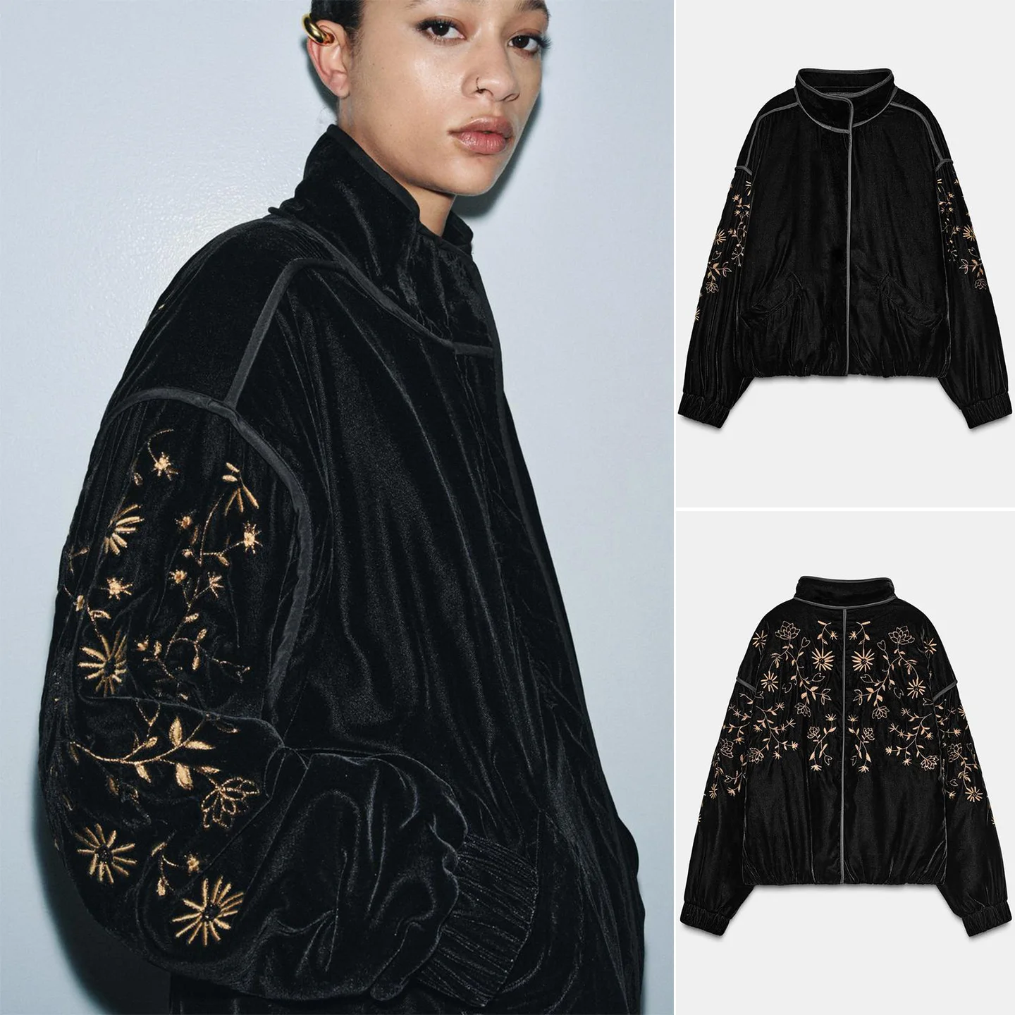 New Winter Women's Long Sve Stand Collar Patchwork Embroidered Cotton Jaet Outerwear Casual Sle Stand Fit Zipper Cl...
New Winter Women's Long Sve Stand Collar Patchwork Embroidered Cotton Jaet Outerwear Casual Sle Stand Fit Zipper Cl...