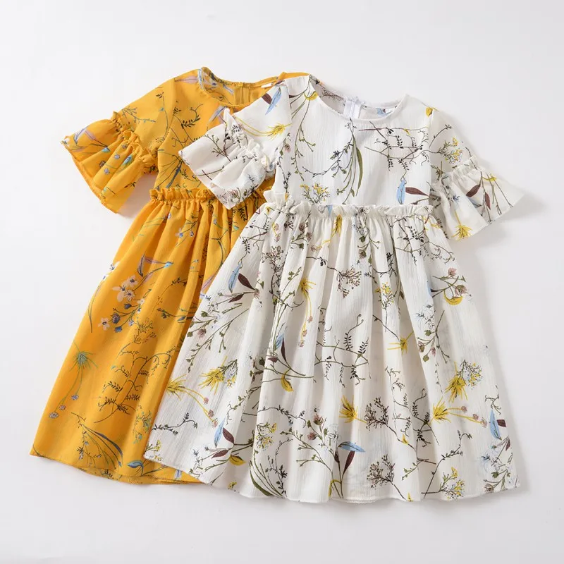 Summer Baby Girls Dress Casual Flower Infant Cute Floral Short Sleeve Dresses Costumes Toddler Baby Party Princess For 3-7T
Summer Baby Girls Dress Casual Flower Infant Cute Floral Short Sleeve Dresses Costumes Toddler Baby Party Princess For 3-7T