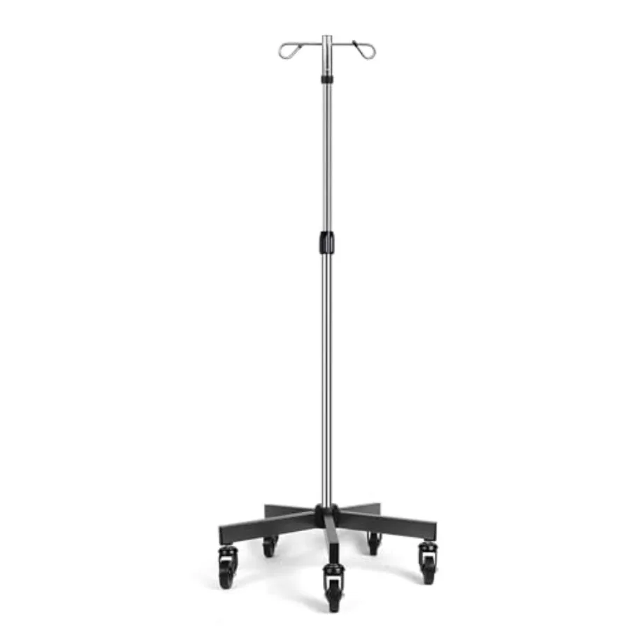 IV Poles with IV Stands Legs Rolling Base with Heavy Duty Stainless Steel Adjustable Height
IV Poles with IV Stands Legs Rolling Base with Heavy Duty Stainless Steel Adjustable Height