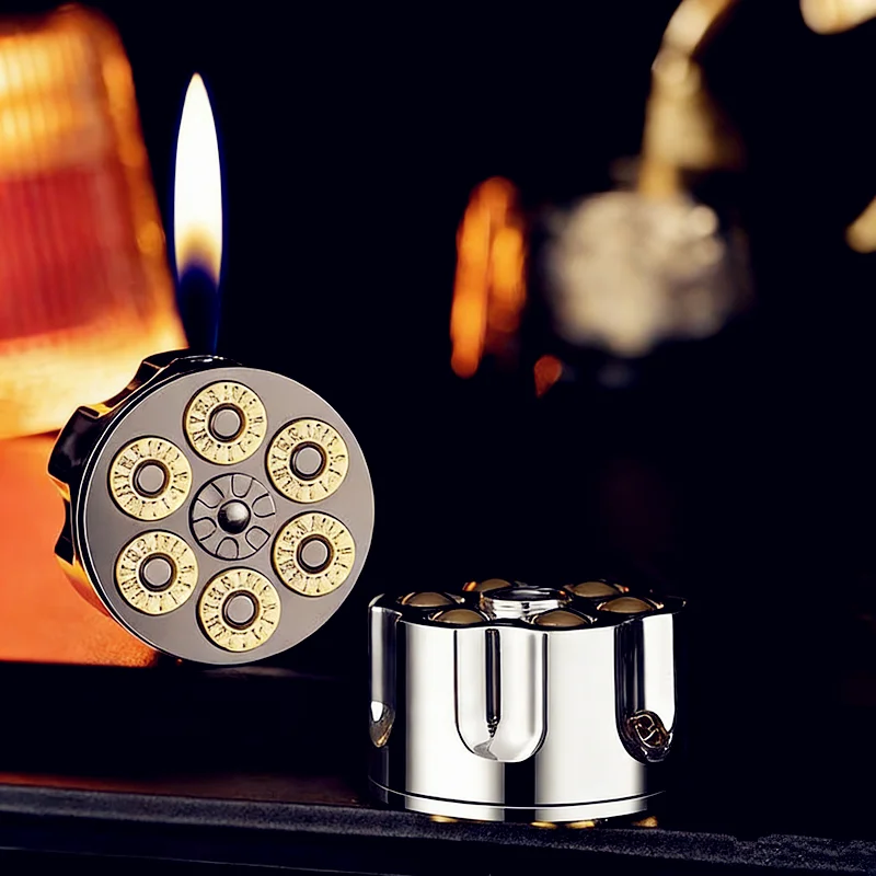 Creative Left Wheel Bullet Clip Shape Butane Gas Lighter Electroplated Mirror Sideslip Ignition Portable Smoking Accessories
Creative Left Wheel Bullet Clip Shape Butane Gas Lighter Electroplated Mirror Sideslip Ignition Portable Smoking Accessories