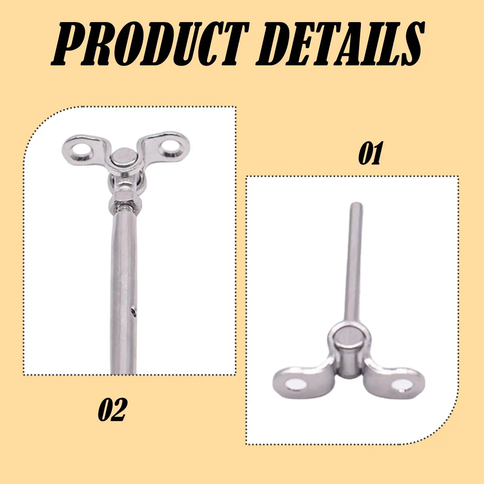 Cables Railing Hardware Swage Toggle Angle Adjustable Stainless Steel Railing Accessory for 1 8 Inch Wire Cable DIY Repair
Cables Railing Hardware Swage Toggle Angle Adjustable Stainless Steel Railing Accessory for 1 8 Inch Wire Cable DIY Repair
