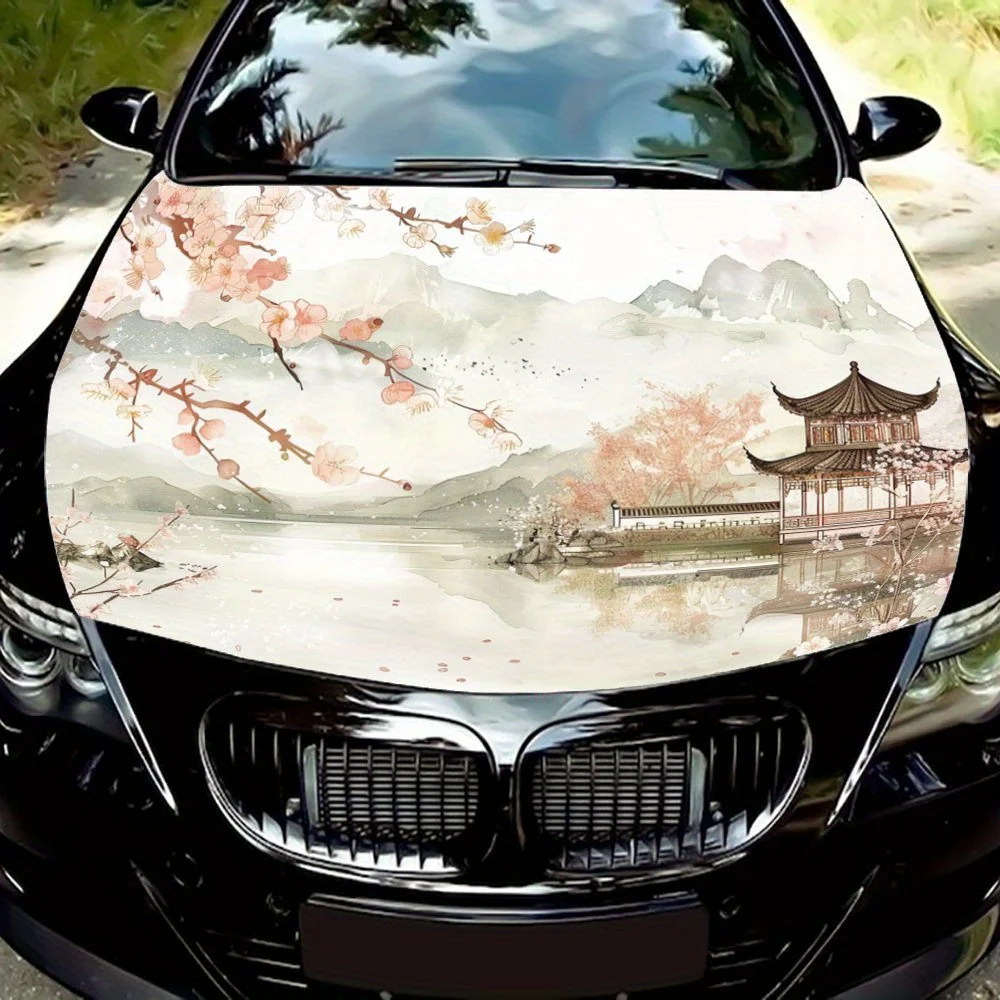Peach blossom landscape painting car decal graphic vinyl decal pattern packaging decal design engine sticker
Peach blossom landscape painting car decal graphic vinyl decal pattern packaging decal design engine sticker
