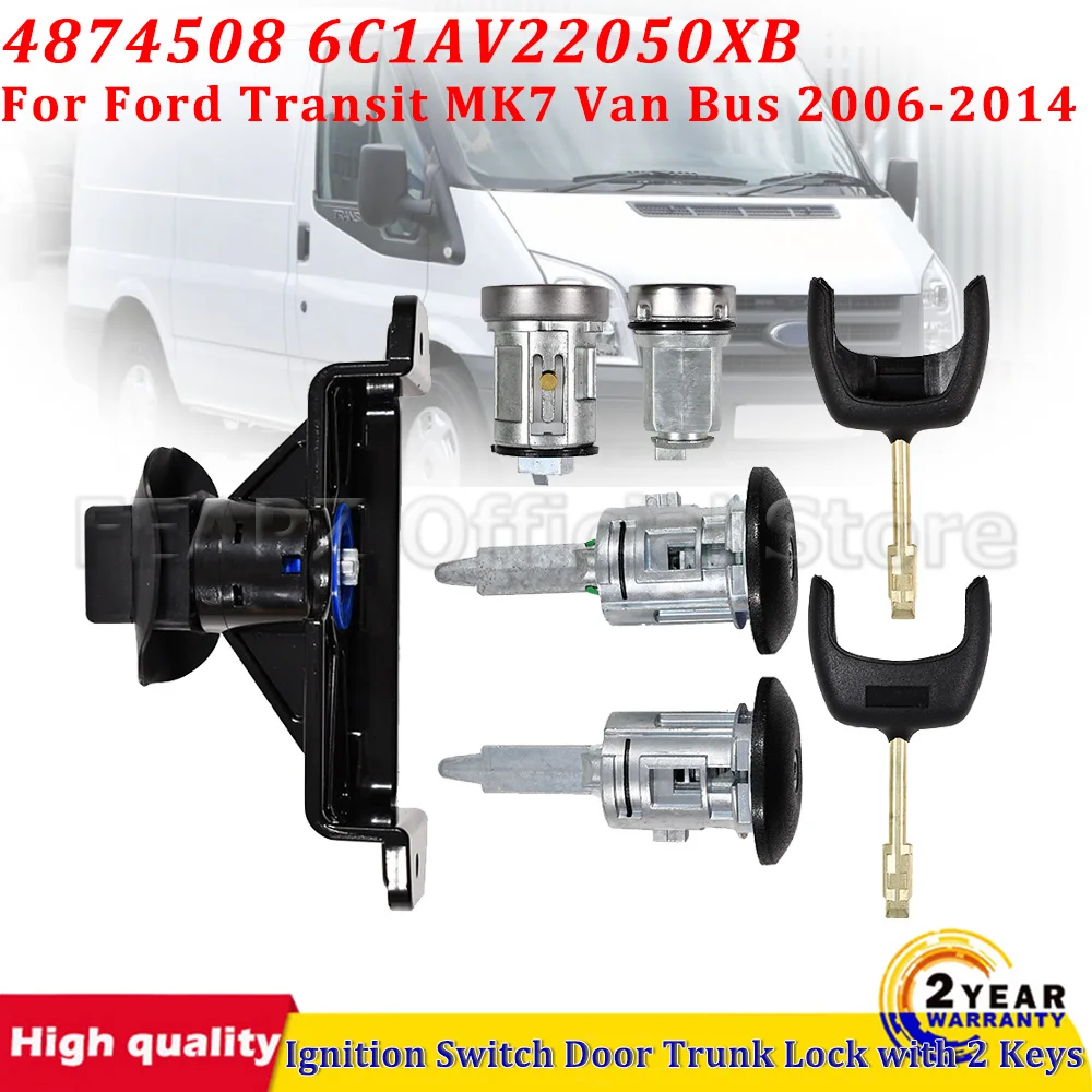4874508 4874507 6C1AV22050XB For Ford Transit MK7 Van Bus 2006-2014 Ignition Switch Door Trunk Lock with 2 Keys Car Accessories
4874508 4874507 6C1AV22050XB For Ford Transit MK7 Van Bus 2006-2014 Ignition Switch Door Trunk Lock with 2 Keys Car Accessories
