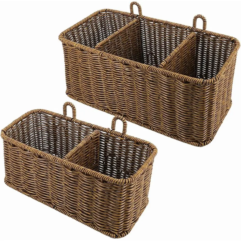 Wall Hanging Basket with Comparent, Woven Hanging Storage Baskets with Hooks - Set o 2, Boho Organizer or Toilet Tank, Bathroom,
Wall Hanging Basket with Comparent, Woven Hanging Storage Baskets with Hooks - Set o 2, Boho Organizer or Toilet Tank, Bathroom,