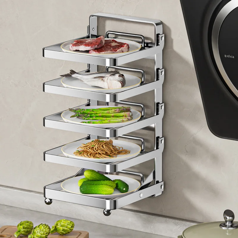Wall Mounted/countertop Pot Storage Rack Multifunctional Layered Holder Folding Desktop Organizer Cabinet Built-in Storage Rack
Wall Mounted/countertop Pot Storage Rack Multifunctional Layered Holder Folding Desktop Organizer Cabinet Built-in Storage Rack