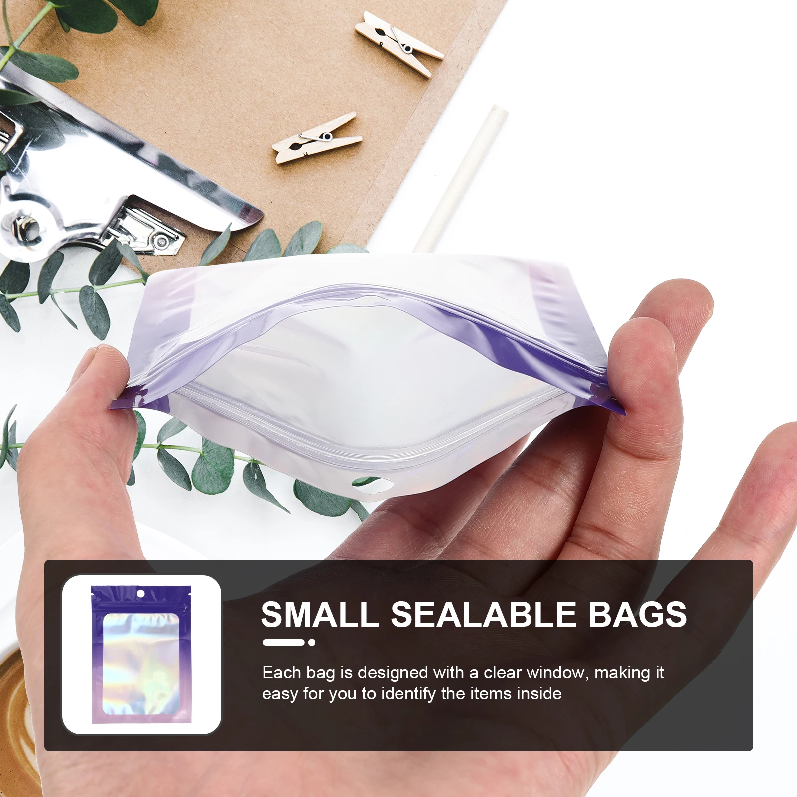 100 Pcs Sealed Aluminum Foil Bag Sealable Bags for Packaging Resealable Food Storage
100 Pcs Sealed Aluminum Foil Bag Sealable Bags for Packaging Resealable Food Storage
