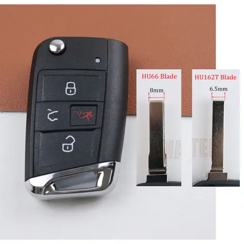 4 3 Buttons Car Key Fob Shell Case Housing for Volkswagen/VW Golf MK7 Mk4 Tiguan for Skoda Octavia A7 for Seat Leon Ibiza Altea