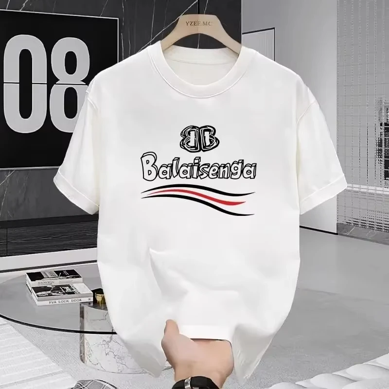 European High-end New Niche Fashion Brand T American High-grade Summer Cotton Loose Men's Round Neck Short Sleeve T-shirt Tide
European High-end New Niche Fashion Brand T American High-grade Summer Cotton Loose Men's Round Neck Short Sleeve T-shirt Tide