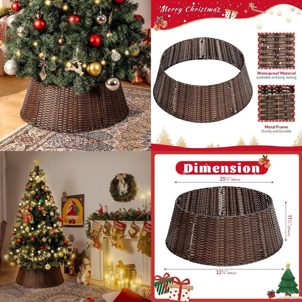 Плетеный воротник в виде дерева 9 футов, подставка 33 диаметра, элегантная юбка в виде дерева шампанского, тканая основа для рождественской елки
Плетеный воротник в виде дерева 9 футов, подставка 33 диаметра, элегантная юбка в виде дерева шампанского, тканая основа для рождественской елки