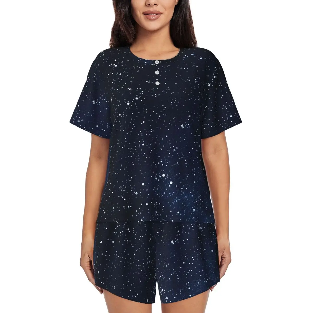 Ночные рубашки Planet Earth с круглым вырезом и короткими рукавами для сна, женские свободные пижамные комплекты с короткими штанами
Ночные рубашки Planet Earth с круглым вырезом и короткими рукавами для сна, женские свободные пижамные комплекты с короткими штанами