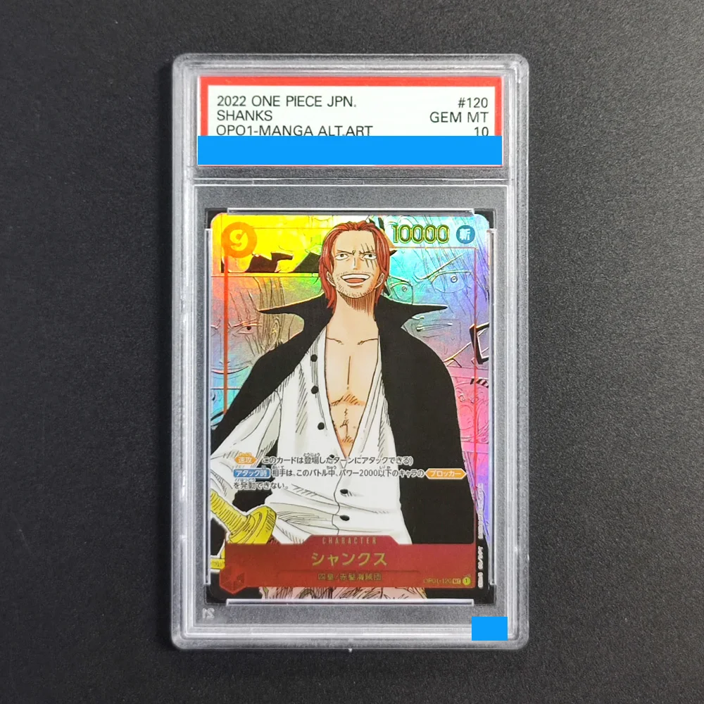 Diy ONE PIECE JAPANESE OP01-120 ROMANCE DAWN #120 SHANKS MANGA Authentication Grading 10 Collection Game Card
Diy ONE PIECE JAPANESE OP01-120 ROMANCE DAWN #120 SHANKS MANGA Authentication Grading 10 Collection Game Card