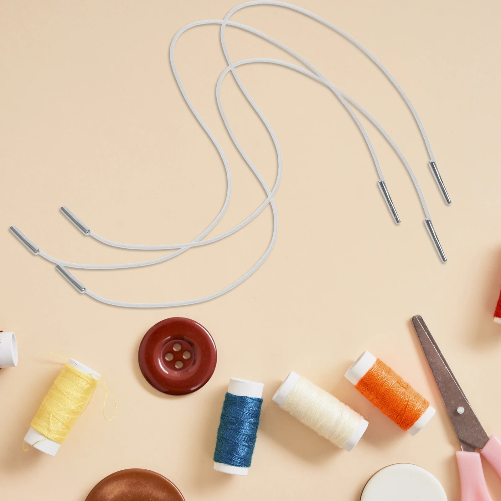 25pcs Elastic Mask String Cord Stretch Loop Band Hat Ropes Diy Replacement For Hoodies Smooth Barbed Ends Iron Head Stretch
25pcs Elastic Mask String Cord Stretch Loop Band Hat Ropes Diy Replacement For Hoodies Smooth Barbed Ends Iron Head Stretch
