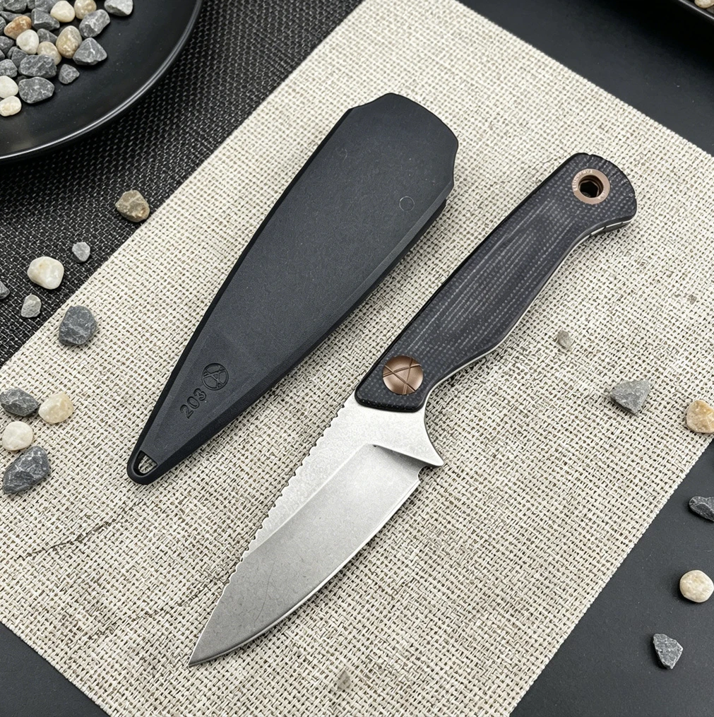 BM 203BT Fixed Blade EDC Knife, D2 Steel G10 Handle with Sheath, Outdoor Camping Hunting Hiking Tool, Gift for Men
BM 203BT Fixed Blade EDC Knife, D2 Steel G10 Handle with Sheath, Outdoor Camping Hunting Hiking Tool, Gift for Men