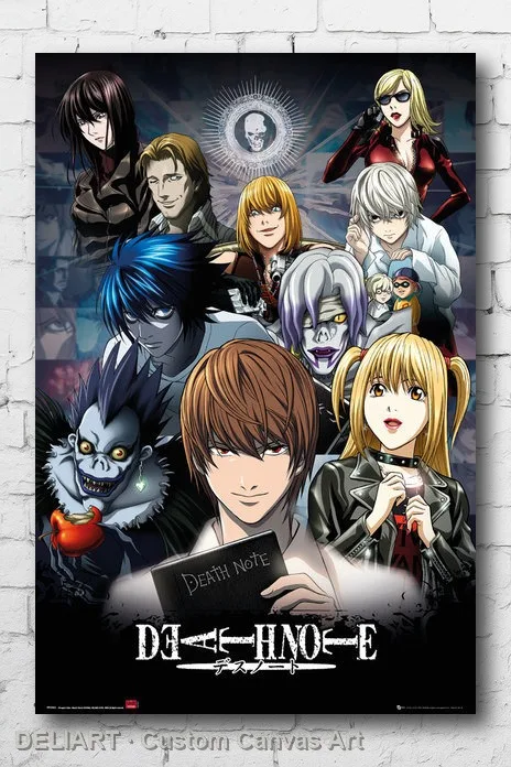 DEATH NOTE - CHARACTER COLLAGE Canvas Poster Custom Size Available Room Decoration Home Decor Wall Art
DEATH NOTE - CHARACTER COLLAGE Canvas Poster Custom Size Available Room Decoration Home Decor Wall Art