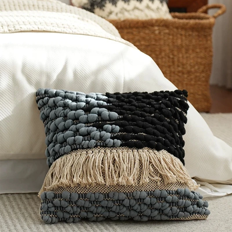 INS Style Handwoven Throw Pillow, Breathable Lumbar Cushion for Sofa, Soft Knitted Back Support for Bedroom,Aesthetic Home Decor
INS Style Handwoven Throw Pillow, Breathable Lumbar Cushion for Sofa, Soft Knitted Back Support for Bedroom,Aesthetic Home Decor