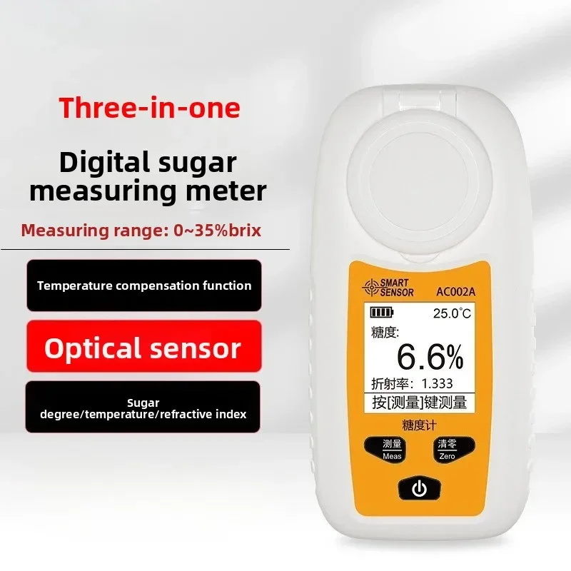 Tool AC002A Digital Sugar Meter High Precision Fruit Sugar Tester Sweetness Tester
Tool AC002A Digital Sugar Meter High Precision Fruit Sugar Tester Sweetness Tester