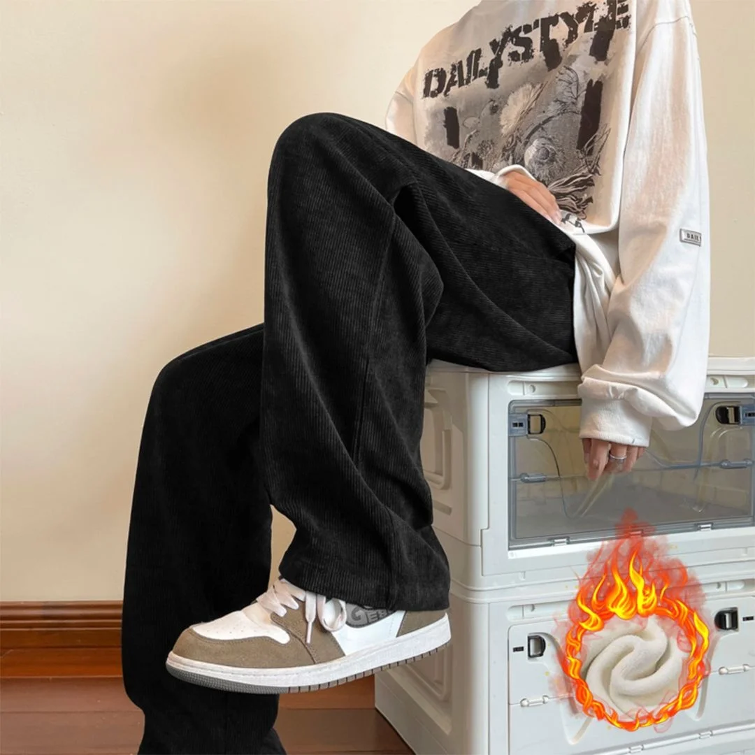 Men's Corduroy Pants Fce Lined Loose Casual Straight Leg Drapey Wide Leg Autumn Winter American Sle High Street
Men's Corduroy Pants Fce Lined Loose Casual Straight Leg Drapey Wide Leg Autumn Winter American Sle High Street