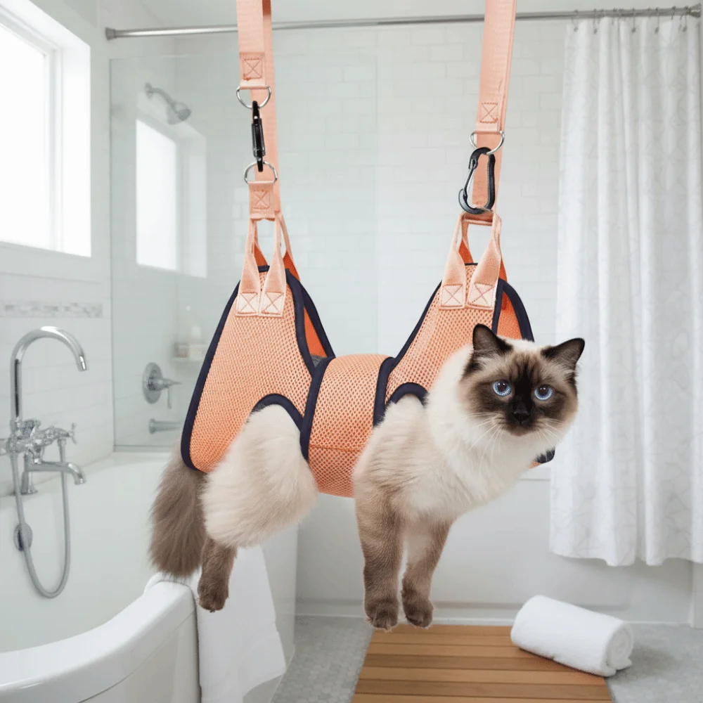 Anti Scratch Dog Grooming Hammock Hanging Bite Restraint Cat Bathing Bag Adjustable Breathable Cat Fixed Bath Bag Pet Grooming
Anti Scratch Dog Grooming Hammock Hanging Bite Restraint Cat Bathing Bag Adjustable Breathable Cat Fixed Bath Bag Pet Grooming