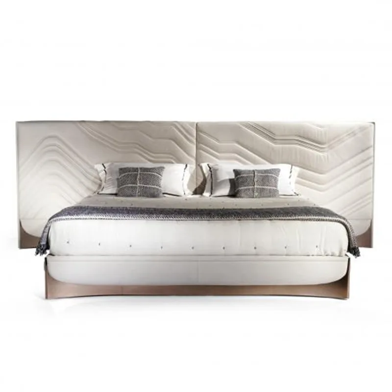 Italian light luxury high-end leather double bed
Italian light luxury high-end leather double bed