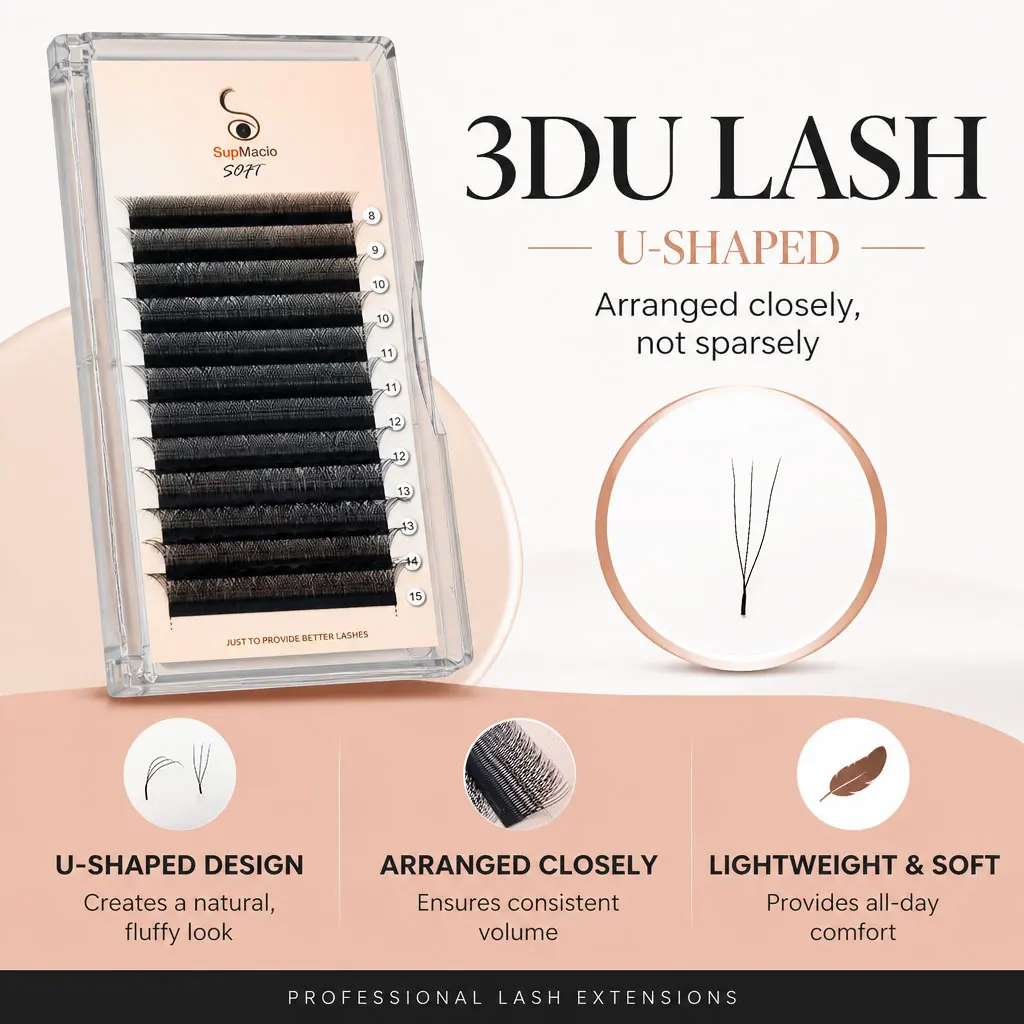 Supmacio U Shaped 3D Lashes Mix 8-15MM C/D Curl False Eyelashes Professional Handmade Natural Volume Lashes Supplies
Supmacio U Shaped 3D Lashes Mix 8-15MM C/D Curl False Eyelashes Professional Handmade Natural Volume Lashes Supplies