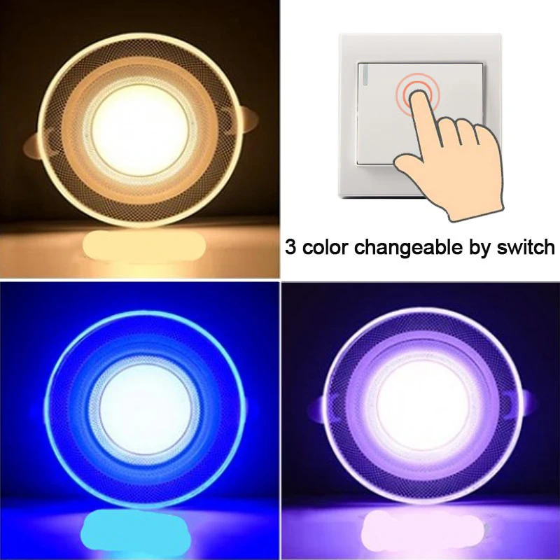 3Colors Adjustable LED Downlight Dimmable Ceiling Recessed Light 85~265V 5W Round Led Panel Light Home Spotlight Indoor Lighting
3Colors Adjustable LED Downlight Dimmable Ceiling Recessed Light 85~265V 5W Round Led Panel Light Home Spotlight Indoor Lighting