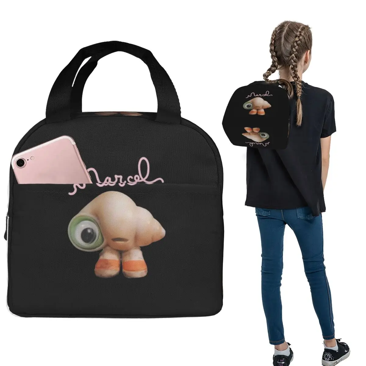 Термосумка для обедов Marcel The Shell With Shoes On Live Action, утепленная, для женщин и детей, портативная, для еды, термосумка-тоут
Термосумка для обедов Marcel The Shell With Shoes On Live Action, утепленная, для женщин и детей, портативная, для еды, термосумка-тоут
