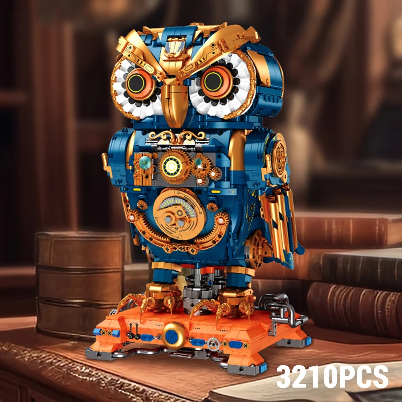 3210PCS Steampunk Owl Model Toys Building Blocks Creative Mechanical Owl Bricks Toys Home Decoration Ideal Gifts For Kids Adult
3210PCS Steampunk Owl Model Toys Building Blocks Creative Mechanical Owl Bricks Toys Home Decoration Ideal Gifts For Kids Adult