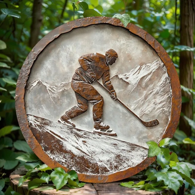 Ice Hockey Player Aluminum Wall Art, Round Metal Sign, Sport Themed Decor for Home, Bar, Weatherproof and HD Print, Holiday Gift
Ice Hockey Player Aluminum Wall Art, Round Metal Sign, Sport Themed Decor for Home, Bar, Weatherproof and HD Print, Holiday Gift