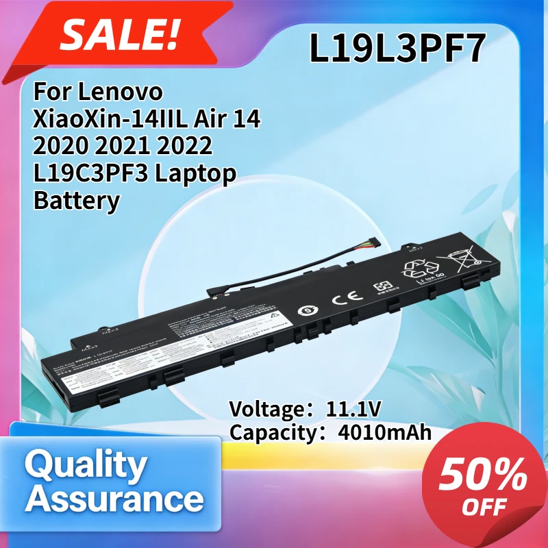 High quality 4010mAh Compatible with Lenovo XiaoXin-14IIL Air 14 2020 2021 2022 L19C3PF3 Laptop Battery
High quality 4010mAh Compatible with Lenovo XiaoXin-14IIL Air 14 2020 2021 2022 L19C3PF3 Laptop Battery
