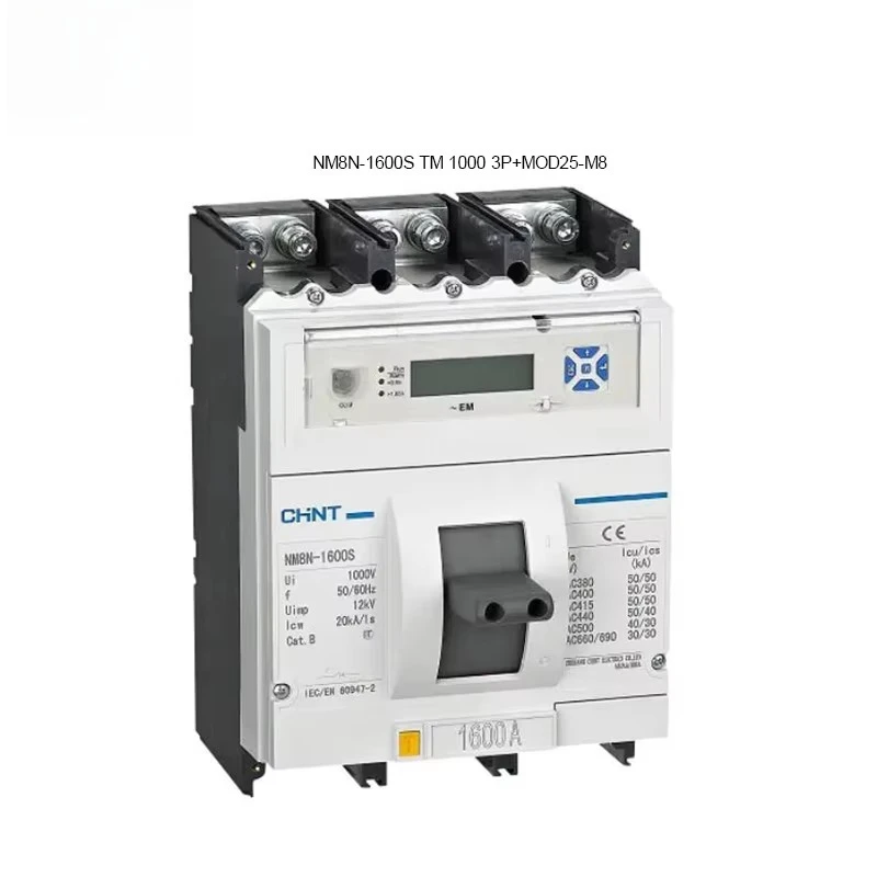 CHINT NM8N-1600S TM 1000 3P + MOD25-M8 AC110/DC110-120V Series Molded Case Circuit Breaker MCCB
CHINT NM8N-1600S TM 1000 3P + MOD25-M8 AC110/DC110-120V Series Molded Case Circuit Breaker MCCB