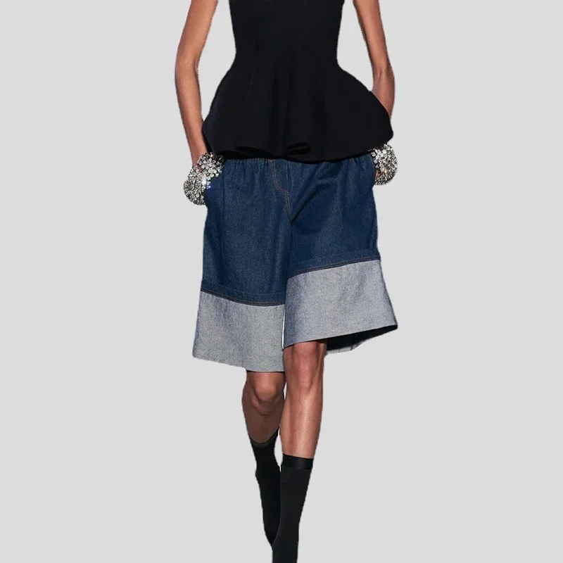 24ss Women's Loose Five Trouser Versatile Straight Denim Wide Leg Pants Female Blue Jeans High Street Pant Baggy Jeans Women
24ss Women's Loose Five Trouser Versatile Straight Denim Wide Leg Pants Female Blue Jeans High Street Pant Baggy Jeans Women