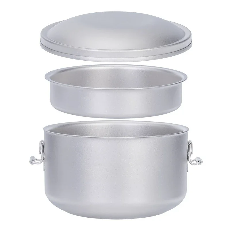 Pure titanium double-layer lunch *******coated bento box, meal separation, portable, camping, instant noodle bowl with lid
Pure titanium double-layer lunch *******coated bento box, meal separation, portable, camping, instant noodle bowl with lid