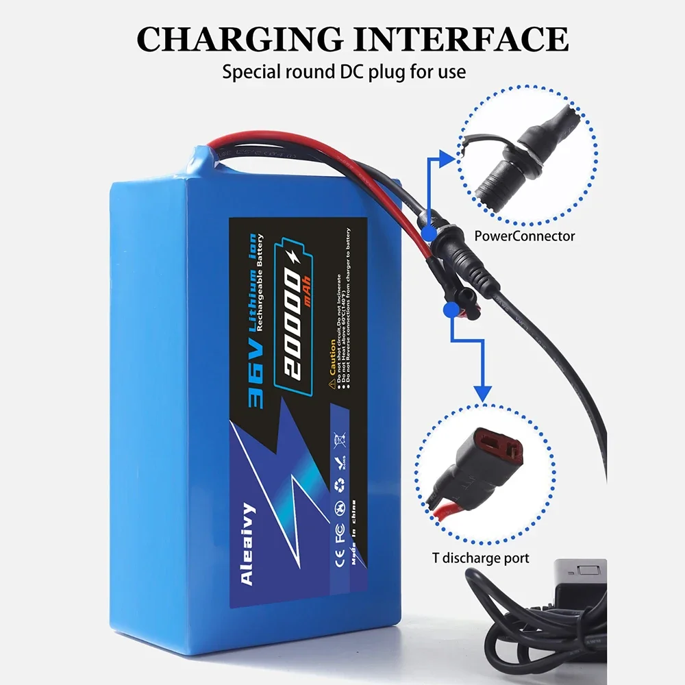Waterproof 36V 20Ah Lithium Ion Battery Pack IP65 Durable High Power Replacement for Mobility Scooter Electric Bicycle
Waterproof 36V 20Ah Lithium Ion Battery Pack IP65 Durable High Power Replacement for Mobility Scooter Electric Bicycle