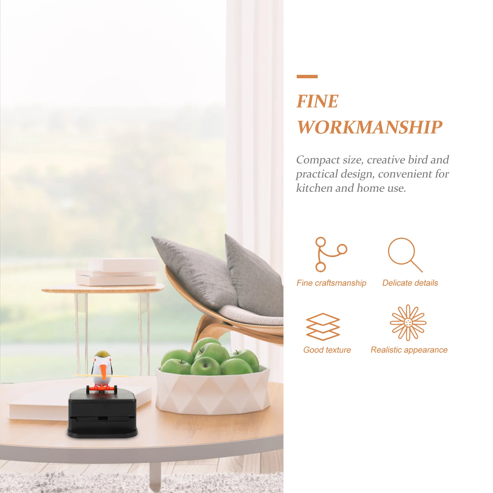 1 Set Bird Design Press Type Automatic Toothpick Dispenser Home Organizer Storage Box Decorative Container For Kitchen Travel
1 Set Bird Design Press Type Automatic Toothpick Dispenser Home Organizer Storage Box Decorative Container For Kitchen Travel