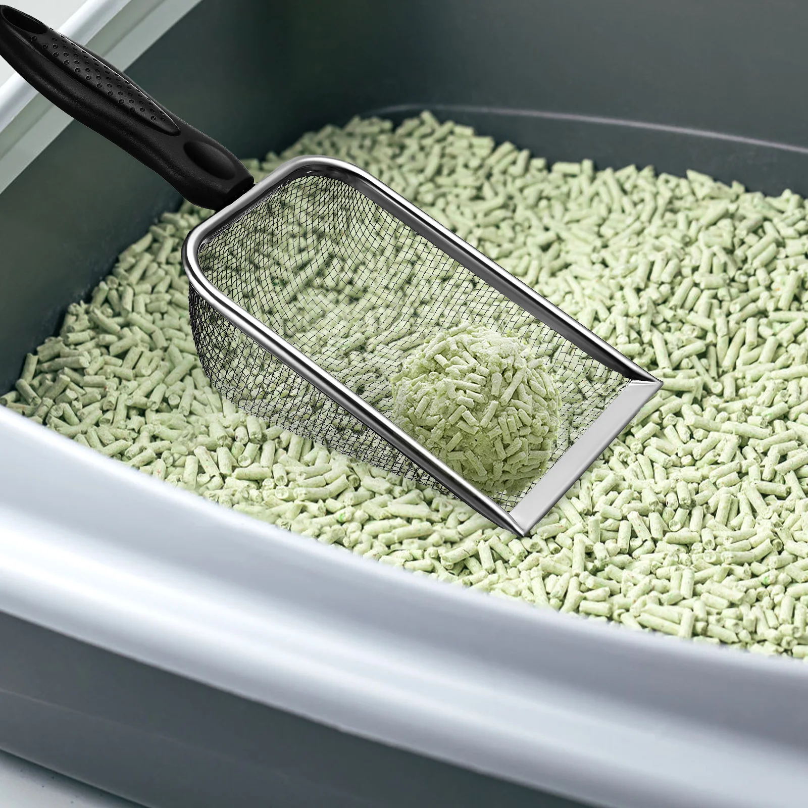 2 Pcs Stainless Steel Cat Litter Scoop Reusable Mesh Sifter Durable Metal Fine Design Comfortable Handle Easy Use Convenient
2 Pcs Stainless Steel Cat Litter Scoop Reusable Mesh Sifter Durable Metal Fine Design Comfortable Handle Easy Use Convenient