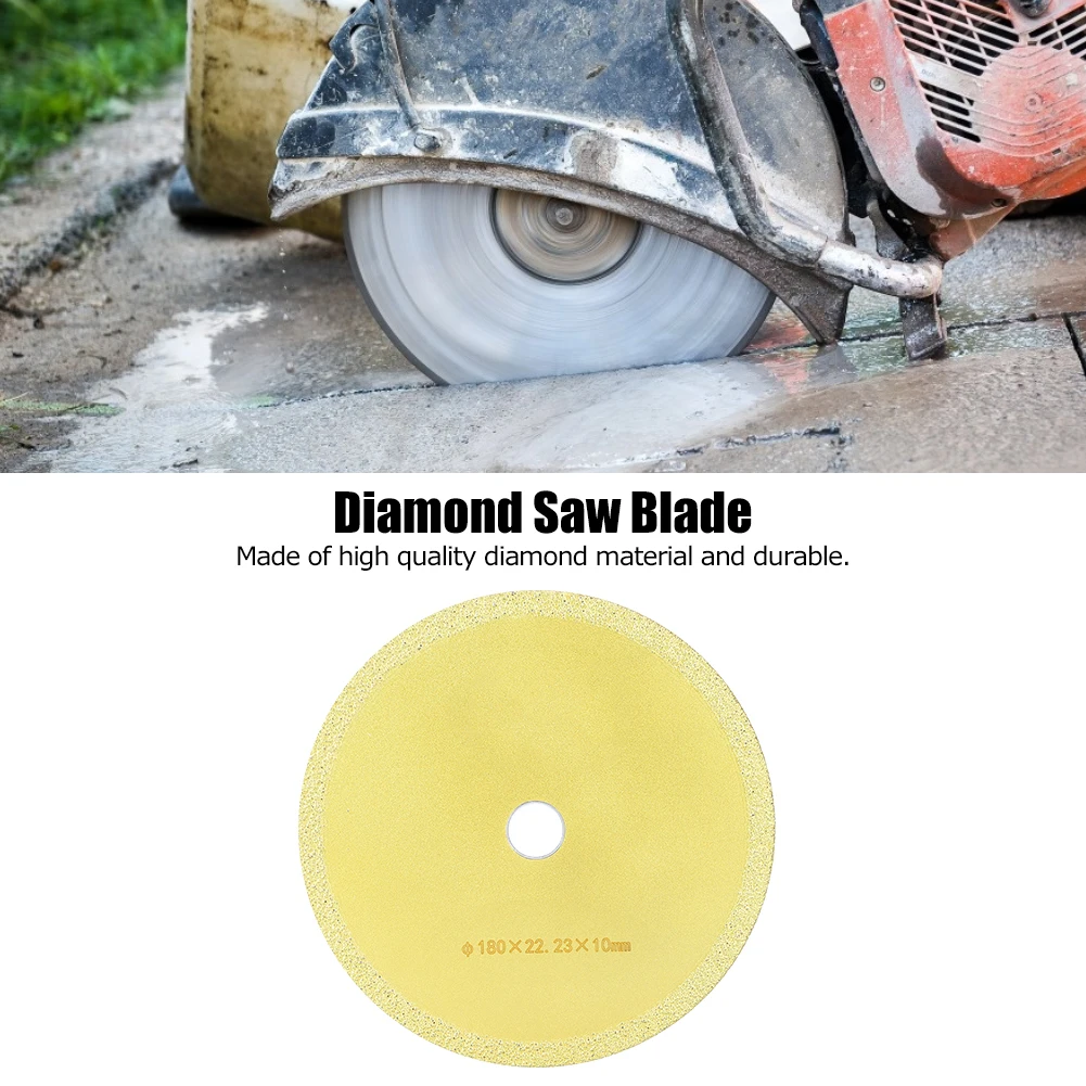 180mm x 22.3mm x 10mm Cutting Grinding Disc for Angle Grinder Cast Iron Fiberglass Marble Stone Masonry Multi Material Saw Blade
180mm x 22.3mm x 10mm Cutting Grinding Disc for Angle Grinder Cast Iron Fiberglass Marble Stone Masonry Multi Material Saw Blade