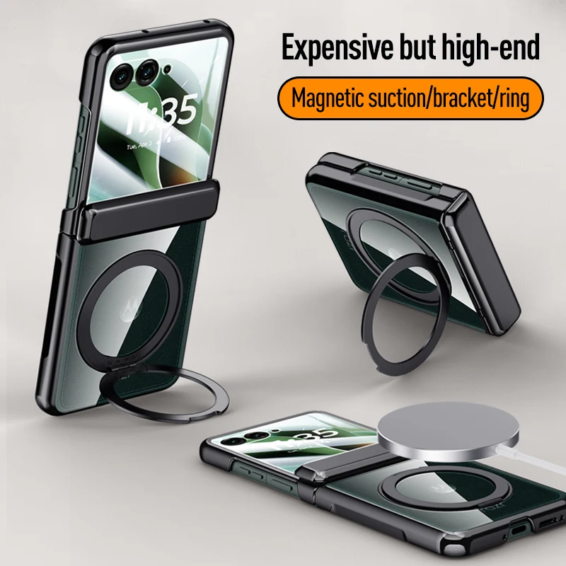 For MOTO Razr 60 60 Ultra 360° Swivel Alloy Bracket Magnetic & Bracket & Ring 3-in-1 Tempered Glass Film Anti-Drop Phone Case
For MOTO Razr 60 60 Ultra 360° Swivel Alloy Bracket Magnetic & Bracket & Ring 3-in-1 Tempered Glass Film Anti-Drop Phone Case