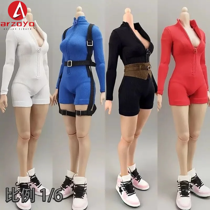 DG065 1/6 High Neck Long Sleeves Jumpsuit Shorts Sexy Tights Clothes Model Fit 12'' BJD Female Soldier Action Figure Body
DG065 1/6 High Neck Long Sleeves Jumpsuit Shorts Sexy Tights Clothes Model Fit 12'' BJD Female Soldier Action Figure Body