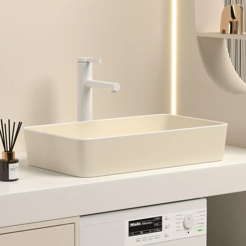Cream wind table basin, left and right sides of the water table basin, household square balcony, washing machine washbasin
Cream wind table basin, left and right sides of the water table basin, household square balcony, washing machine washbasin
