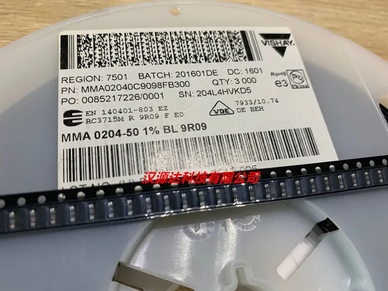 100 шт./лот MMA02040C9098FB300 0204 9,09R 1% 1/4 Вт чипы электронные новые
100 шт./лот MMA02040C9098FB300 0204 9,09R 1% 1/4 Вт чипы электронные новые