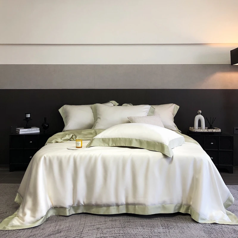 4Pcs Bedding Set 600TC Lyocell Eucalyptus Fiber Super Soft Silky Cool Feeling Duvet Cover Set Bed Sheet/Fitted Sheet Pillowcases
4Pcs Bedding Set 600TC Lyocell Eucalyptus Fiber Super Soft Silky Cool Feeling Duvet Cover Set Bed Sheet/Fitted Sheet Pillowcases