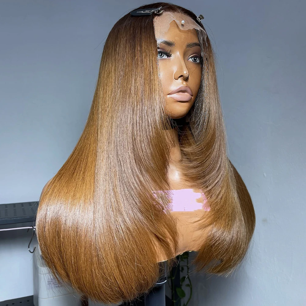 400 Density Brown Layered straight Human Hair Wig 360HD Transparent Lace Frontal Wig 100% Human Hair Wig Remy Plucked For Women
400 Density Brown Layered straight Human Hair Wig 360HD Transparent Lace Frontal Wig 100% Human Hair Wig Remy Plucked For Women
