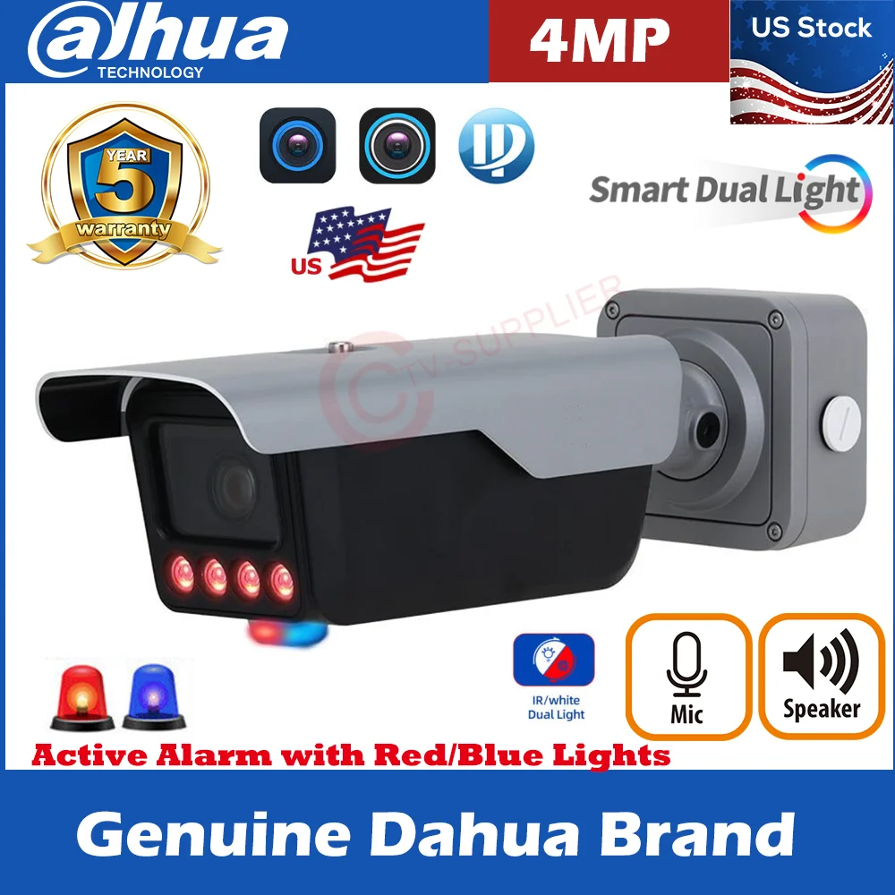 Dahua Brand 4MP LPR ITC413-PW4D-Z3 P-Iris Vehicle AI Recognition Network Camera PoE anpr License Plate IP67 IK10
Dahua Brand 4MP LPR ITC413-PW4D-Z3 P-Iris Vehicle AI Recognition Network Camera PoE anpr License Plate IP67 IK10