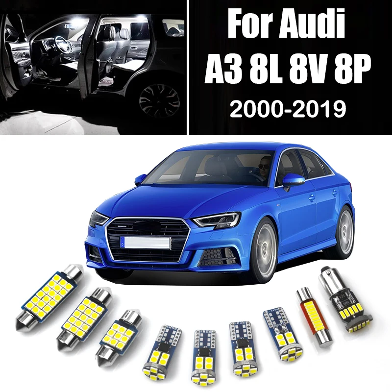 Car LED Bulbs For Audi A3 8L 8V 8P S3 RS3 2000 - 2019 2003 2004 2005 2006 2008 2009 2014 2016 2018 Interior Lights Accessories
Car LED Bulbs For Audi A3 8L 8V 8P S3 RS3 2000 - 2019 2003 2004 2005 2006 2008 2009 2014 2016 2018 Interior Lights Accessories