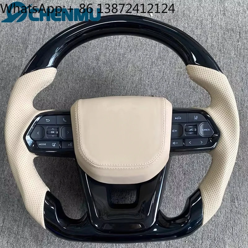 Luxury White Perforated Leather Car Steering Wheel for Toyota Landcruiser Land Cruiser LC200 LC300 Prado 50 200 LC79 LC70 FJ200
Luxury White Perforated Leather Car Steering Wheel for Toyota Landcruiser Land Cruiser LC200 LC300 Prado 50 200 LC79 LC70 FJ200