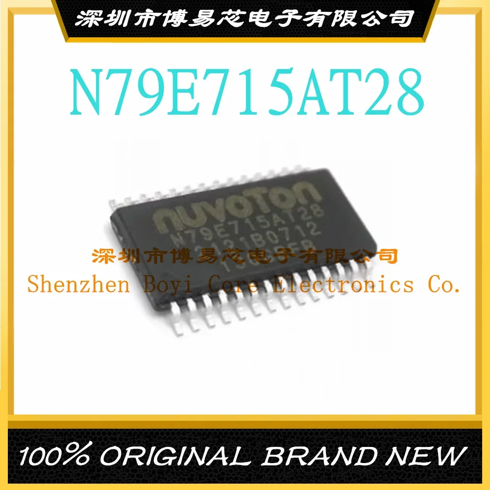 N79E715AT28 Package TSSOP-28 51 Series Flash Memory: 16KB RAM: 512Byte Microcontroller (MCU/MPU/SOC)
N79E715AT28 Package TSSOP-28 51 Series Flash Memory: 16KB RAM: 512Byte Microcontroller (MCU/MPU/SOC)